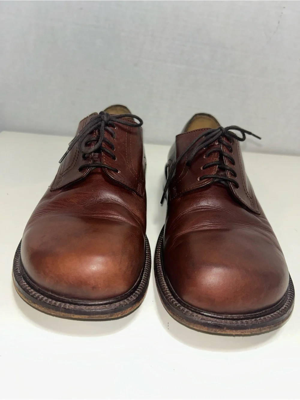 Footprints by Birkenstock Handmade Brown Leather Lace-Up Oxford Shoe